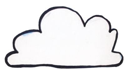 child's drawing of a cloud