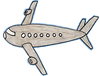 a child's drawing of an airplane